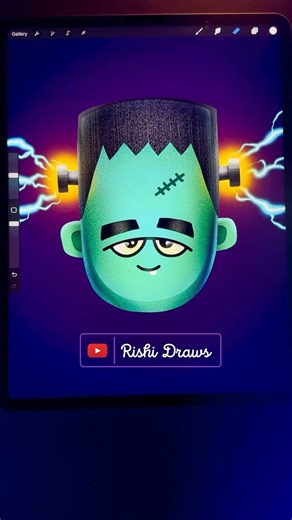 23K views · 52 reactions | Amazing video by @rishi.draws Easy Halloween art tutorial In Procreate: How to draw a cute kawaii Frankenstein! #procreate #digitalart #kawaii #artistsoninstagram #halloween | procreate.tips | Facebook