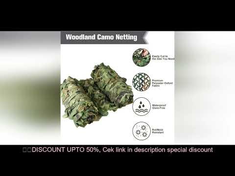 Camo Netting Camouflage Net Bulk Roll Sunshade Mesh Cover Blind for Awning Hunting Party Decoration