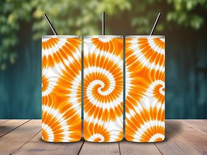 Tie Dye Background Design, Orange and White 20oz Skinny Tumbler Wrap, Straight Wrap, Sublimation Tumbler Design, PNG Digital Download Only - Etsy Canada