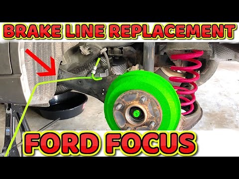 Brake line fix for Ford Focus ( how to replace )