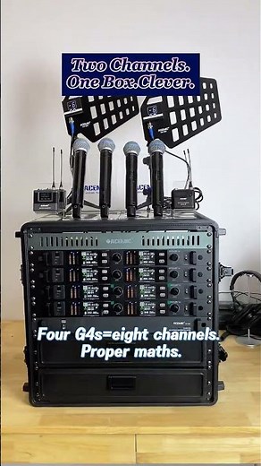 ACEMIC G4 Review: 8 Channels in 4U Rack Space? Dual Channel Wireless Microphone System