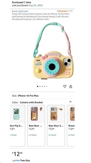 📱 Cute Retro Camera iPhone Case Review | Kawaii Cartoon Phone Case (Amazon Buy)