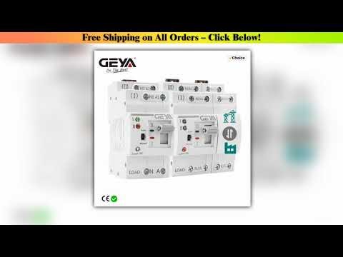 GEYA G2R Automatic Transfer Switch Din Rail ATS Dual Power Electrical Selector Switches Uninterrupt