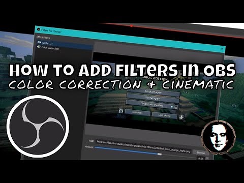 How to Add Filters in OBS Studio - Cinematic filter and color correction explained