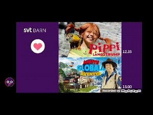 SVT24 avslut i TV-tablå med Barnkanalen, måndag, 07 juli 2025