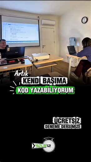 YAZILIM 12 on Instagram: "💻 “Kod yazmak derste zor mu geliyor?” 📚 “Teori var ama uygulama yok mu?” Üniversitede yazılım bölümünde okuyan birçok öğrenci gibi, öğrencimiz de bir dönem dersleri anlamıyor, sınavlardan düşük not alıyor ve kod yazarken sürekli zorlanıyordu. 👉 Sonra ne oldu? Birebir yazılım eğitimiyle her şey değişti. 🎓 Üniversite derslerine birebir yazılım desteği 👨‍🏫 35 yıllık deneyime sahip eğitmenle birebir eğitim Bugün; ✅ Artık kod y