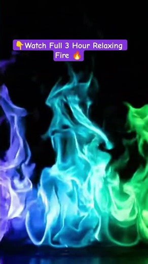🌈 Colorful Fire Flames 🔥 Instant Relaxation #fireplacesounds