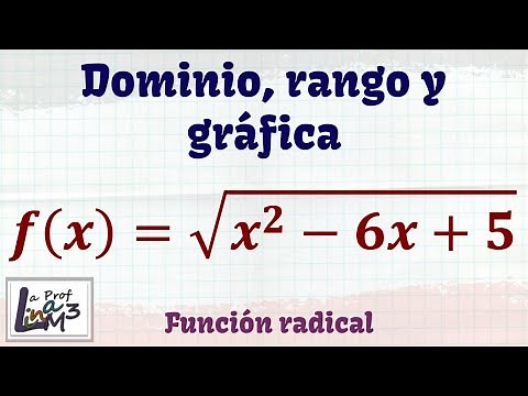 Dominio, rango y gráfica de una función radical | Ejercicio 3 | La Prof Lina M3
