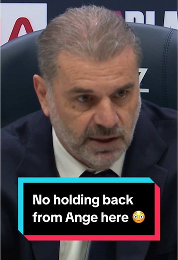Ange Postecoglou's Fiery Reaction to Tottenham's Defeat