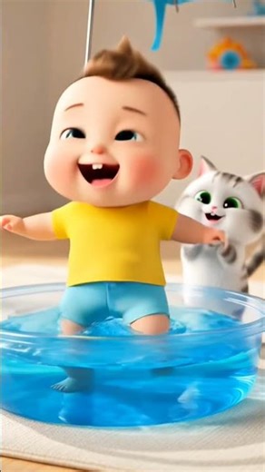 Color Splash Dance 🌈 Learn Colors for Kids | Nursery Rhyme #shorts