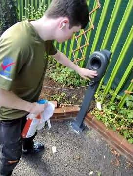 Sync energy ev charger install - no wall to go on so we opted for a pedestal