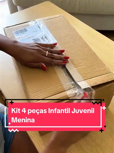Kit 4 peças Infantil Juvenil Menina #roupainfantil #modainfantil