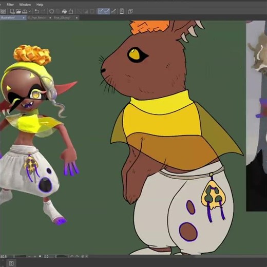 [Speedpaint] Splatoon - Team Li'l Bunnies 2026 #art #speedpaint #splatoon