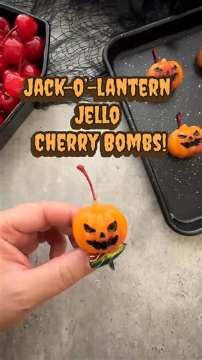 10K views · 912 reactions | Jack-o’-lantern Jello Cherry Bombs!...