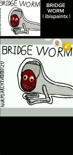 BRIDGE WORM |drawing of trevorhenderson #trevorhenderson #ibispaintx