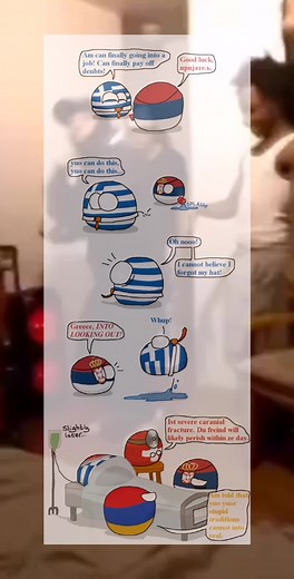 Serbia and Greece countryballs meme #Serbia #Greece #serbiacountryball #greececountryball #countryballsmeme #countryball #fyp