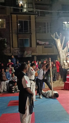 Full Contact Karate Demonstration in Nepal