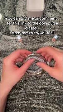 Quick and Easy Coin Purse 👛 full tutorial linked below #sentroknittingmachine