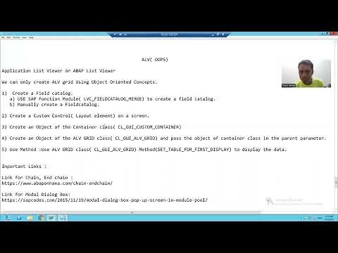 46 - ABAP OOPS - ALV by CL_GUI_ALV_GRID - Creation Part1