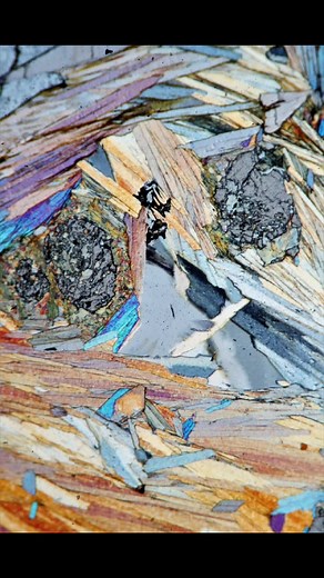 some pictures I took through the microscope of some sweet rock samples! #geology #science #thinsection #abstract #microscope #stem #rocks #art #zoom
