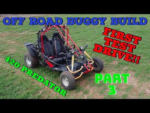 Predator 420 Kandi Go Kart Build First Test Drive