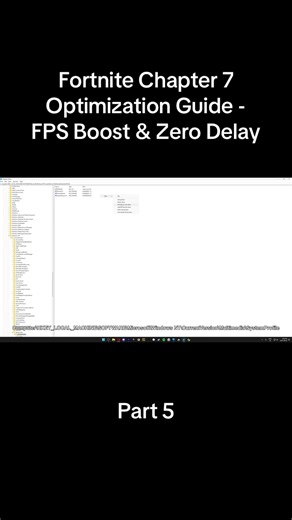 Fortnite Chapter 7 Optimization Guide - FPS Boost & Zero Delay