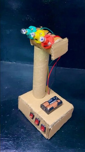 1 Science project item made of cardboard 3 bulb #shorts