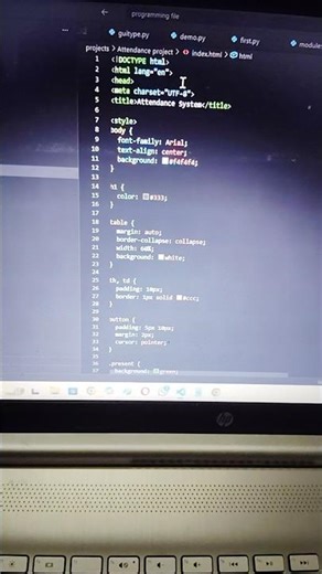 Attendance Management System | BCA Mini Project 💻✨ #song #lifeisbutadream #singer