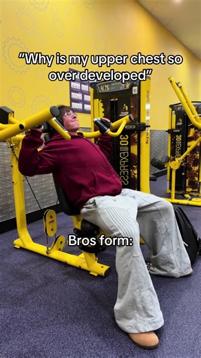 Not really | overdeveloped upper chest physique