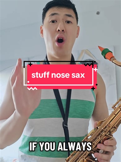 can you play sax with a stuffy nose #sax #saxophone #tutorial | saxophone