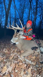 Toughest Whitetail Season…We’ve been hunting hard here in MN with our Mathews Archery, Inc. this Fall & nothing seemed to fall into place. Last night we made it count! This buck is a 5.5/6.5 year old that we have two years of sheds off. Water has been key for us this fall. Warm temps, no snow/rain has made for a perfect recipe for waterhole hunting! After a lot of hours in the woods, Nicole is on the board here in MN! | Driven with Pat & Nicole
