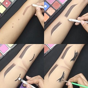 Basic Eye Makeup tutorial on Hand. | SK Makeup