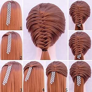 Amazon.com : Shells set of 2 Sport French Hair Braiding Tool,Grey Color : Beauty & Personal Care