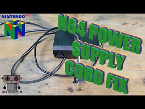 Fixing the cord on a N64 power supply.