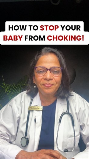 Dr. Anuradha HS | Pediatrician turned ParentingCoach. on Instagram: "How to stop your baby from CHOKING! When your baby starts solids, texture matters as much as taste. The squish test is your simplest safety check. If you can easily mash the food between your fingers, your baby can manage it. If it’s firm, bouncy, or resists pressure — it’s a choking risk. Always test before serving fruits, veggies, or meats. Steam or soften foods until they pass the squish test. Avoid raw apple, hard carrots, 