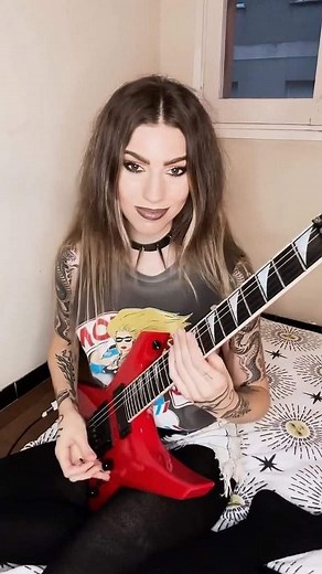 SONIA ANUBIS @soniaanubis Posted withregram • Boney M - Rasputin guitar shred! 🎸✨A little guitar solo I came up with. What song should be next? My band — @cobraspell Endorsed by — @officialjacksonguitars @emgpickups @daddarioandco @intunegp @annekekat_guitar_straps Links in my bio — Shop, OnlyFanz, TikTok. #femalemusician#sheshreds#guitarist#guitarplayers#metalgirl#guitarhero#femaleguitarist#darkaesthetic#guitarrista#jacksonguitars#guitarrista#guitarworld | Archieguitarz