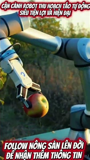 CẬN CẢNH ROBOT THU HOẠCH TÁO TỰ ĐỘNG SIÊU TIỆN LỢI VÀ HIỆN ĐẠI