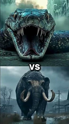 Manmoth vs Wild animals #trending #animals #wildlifeentertainment #shortsfeed #animalbattle #anacond