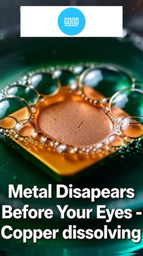 Metal Disappears Before Your Eyes – Copper dissolving #science #shorts
