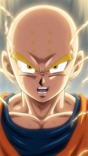 Krillin becomes super saiyan