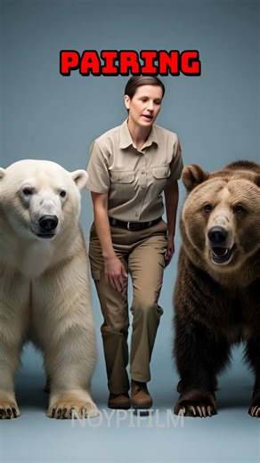 what happens if polar bear breeds with grizzly bear? #hybridanimals #animalfacts