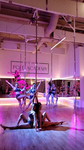Our Intermediate Pole Choreo Group is coming up next 😍😍 | Red Deer Pole Academy