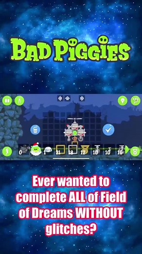 How to complete Field of Dreams with NO glitches| Bad Piggies (#badpiggies #badpiggies2 #rovio #rovioangrybirds #angrybirds)