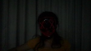 Watch LED Halloween mask - The Purge mask Glowing mask led Rave face mask for Men Women dj Costume Hall... on Amazon Live