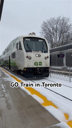 Go Train entering Againcourt station in Toronto, Ontario, Canada. #gotransit #gotrain #fypシ #tbt