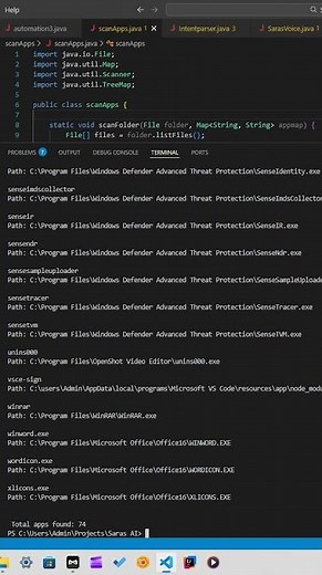 Scan Installed Applications in Windows Using Java | Java Automation Project | By Biren Sha | #java
