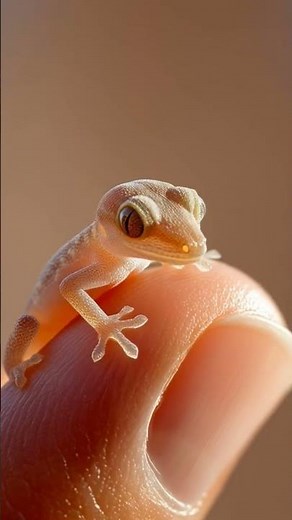 Cutest Tiny Animals on Fingers | Ultra Close-Up Macro Footage #cute #creature #tinyanimals #shorts