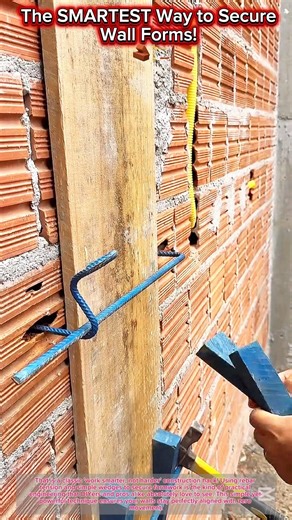 The Smartest Way to Secure Wall Forms! 🧱🏗️