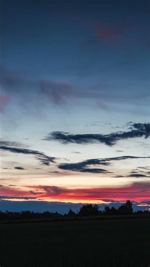 Sunset Timelapse with Multilayered Clouds Short