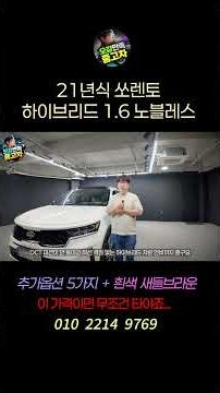21년식 쏘렌토 하이브리드, 흰색 새들브라운 조합, 옵션도 가득... 이 가격이면 무조건 타야죠... #쏘렌토중고 #쏘렌토중고차 #쏘렌토SUV